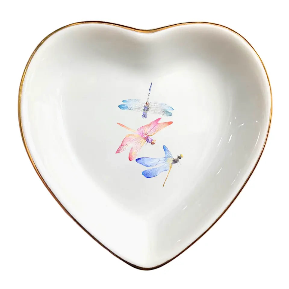 Dragonfly Ring Dish | Unique Dragonfly Gifts | Personalized Jewelry Tray for Dragonfly Lovers