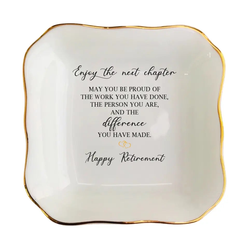 Never Forget The Difference You Have Made Ring Dish - Retirement Gift
