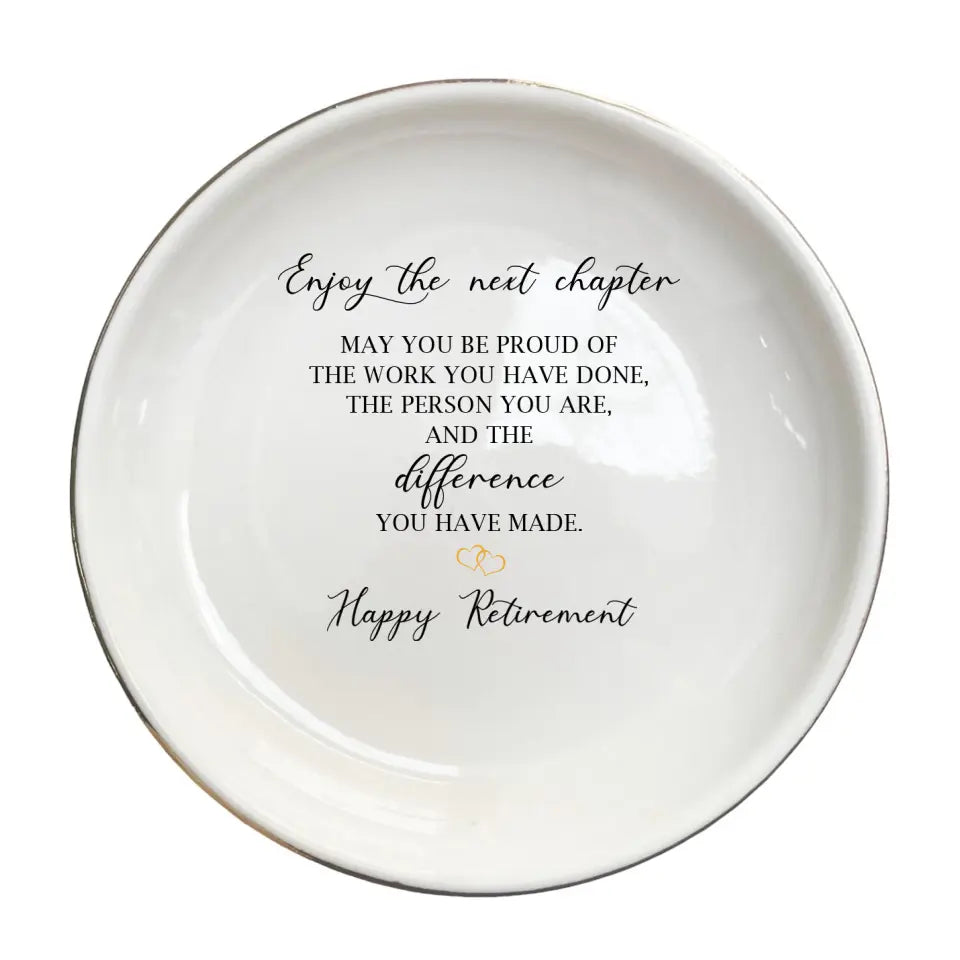 Never Forget The Difference You Have Made Ring Dish - Retirement Gift