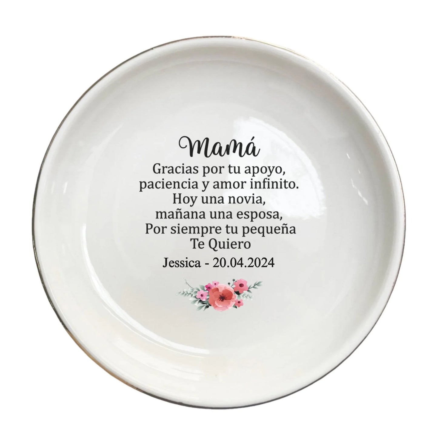 Gracias por tu Apoyo | Spanish Mother of the Bride Ring Dish | Wedding Gift for Mom from Bride or Groom