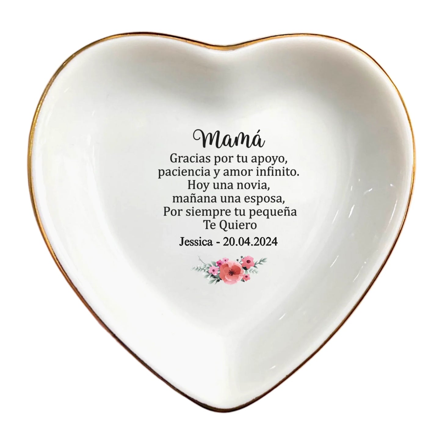 Gracias por tu Apoyo | Spanish Mother of the Bride Ring Dish | Wedding Gift for Mom from Bride or Groom
