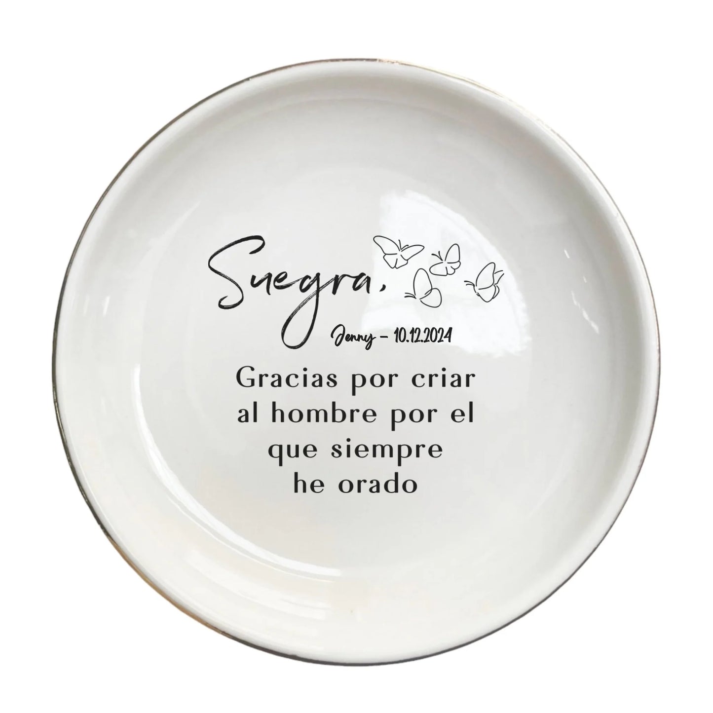 Spanish Mother-in-Law Ring Dish | Personalized Regalo para Suegra | Unique Jewelry Gift for Future Mother-in-Law