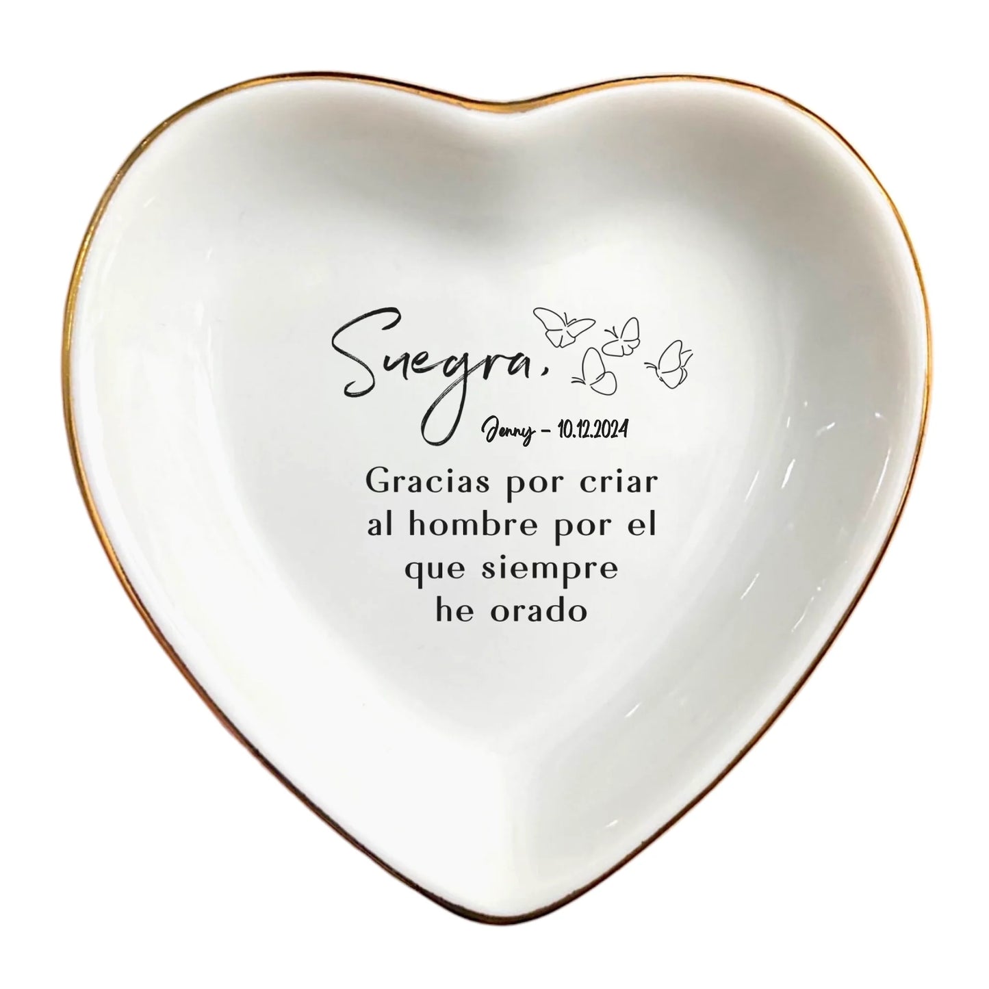 Spanish Mother-in-Law Ring Dish | Personalized Regalo para Suegra | Unique Jewelry Gift for Future Mother-in-Law