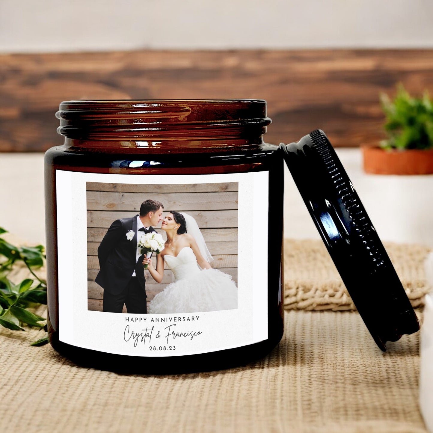 I Scented Candle | Wedding Anniversary Candle Gift for Wife From Husband, Personalized Candle - Customizable Size & Scent, Soy Wax, Cotton Wick