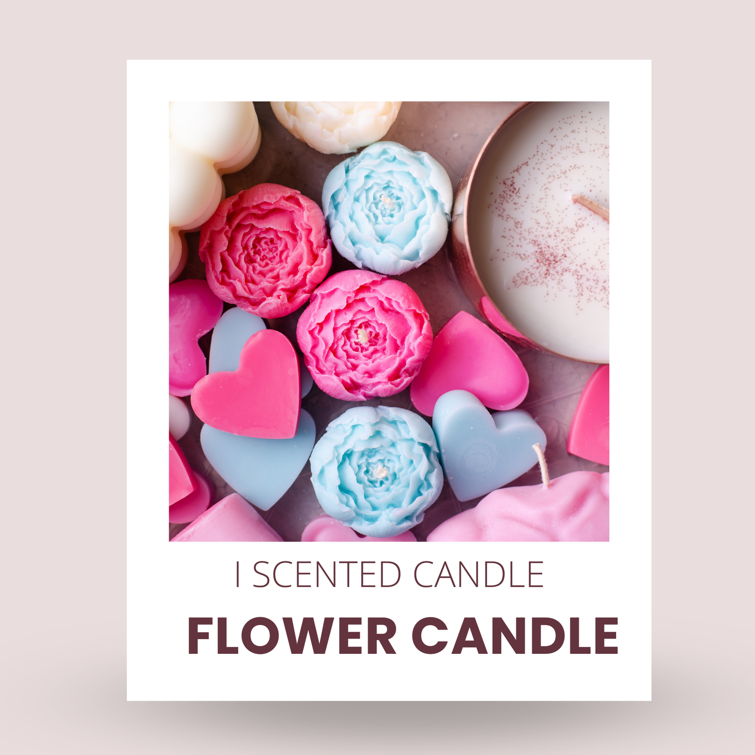 Flower Candle Collection - Floral Scented Candle Gift