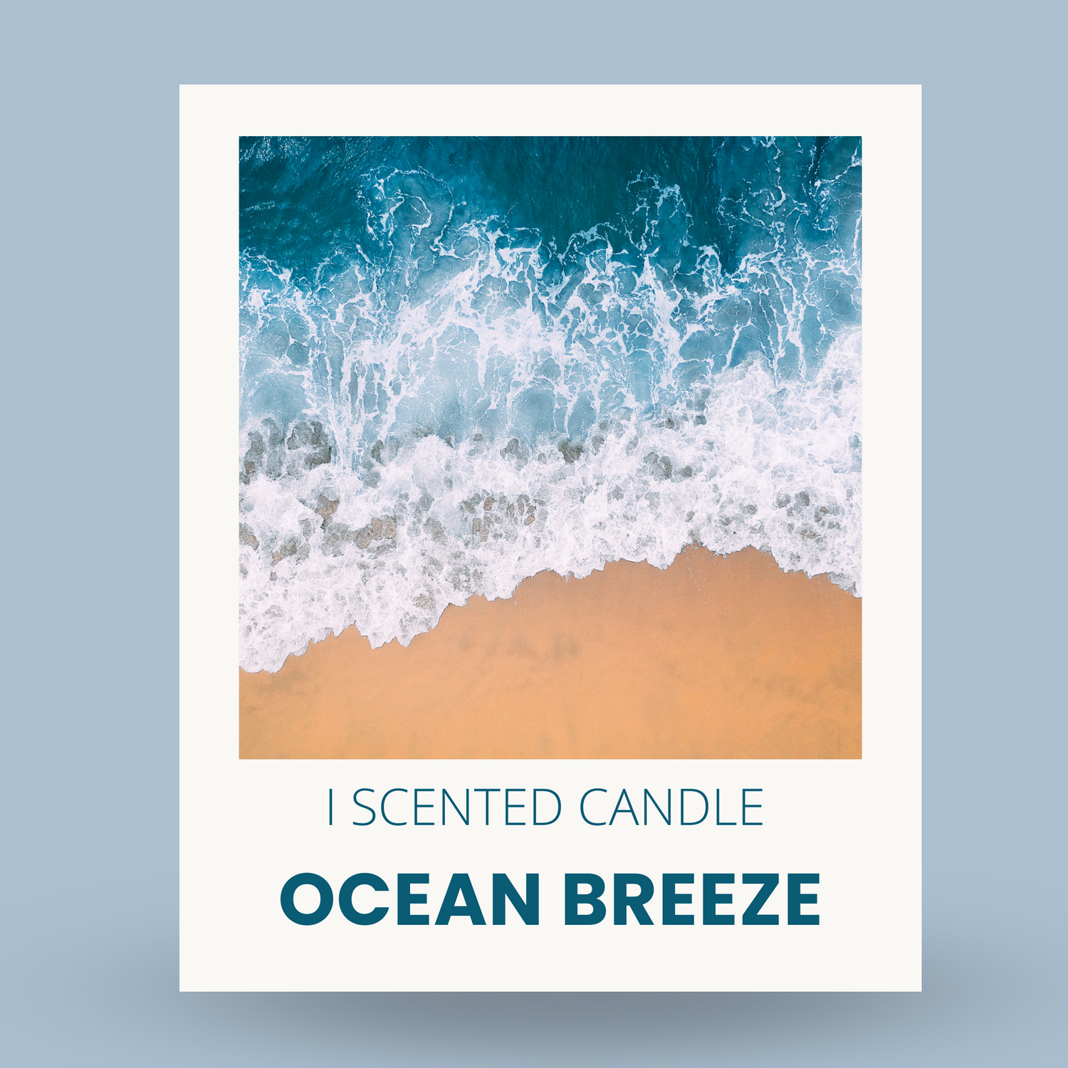 Ocean Breeze Scented Candles - Refreshing Coastal Scent