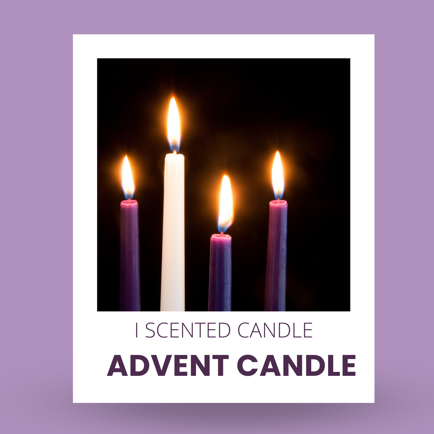 Advent Candle Collection - I Scented Candle