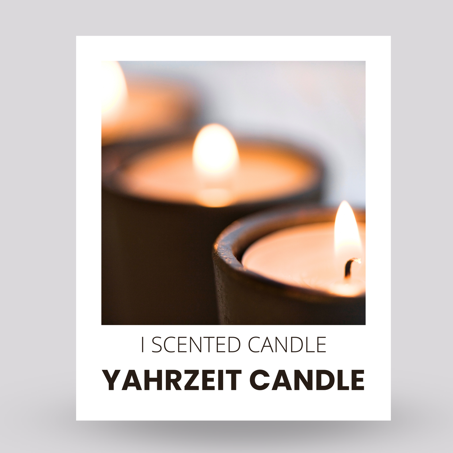 Yahrzeit Candle Collection -  Memorial Candles