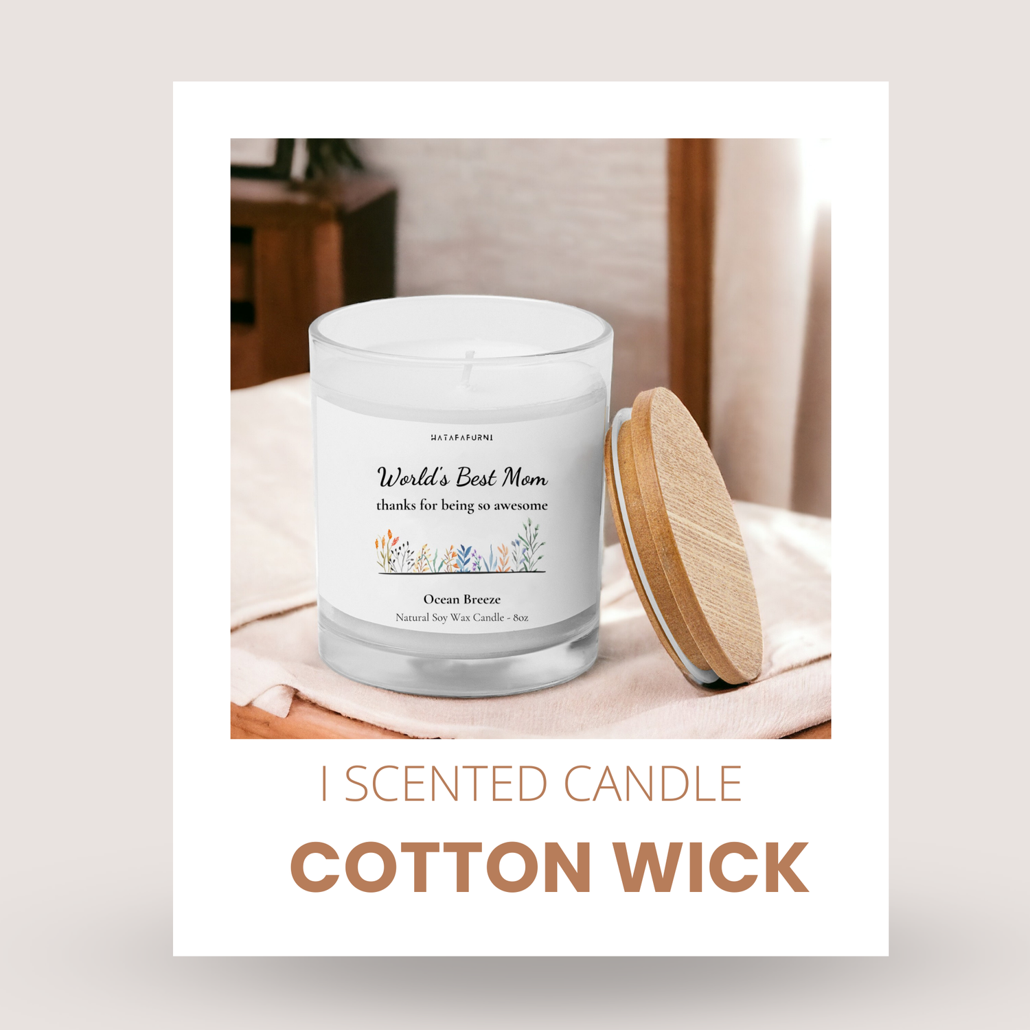 Natural Cotton Wick Candle Collection