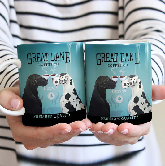 Great Dane Dog Coffee Company Mug-Vintage Dog Mug-Great Dane Dad, Great Dane Mom Mug Gift-Company Dog Coffee Mug-Dog Lover Gift-Dad Gift