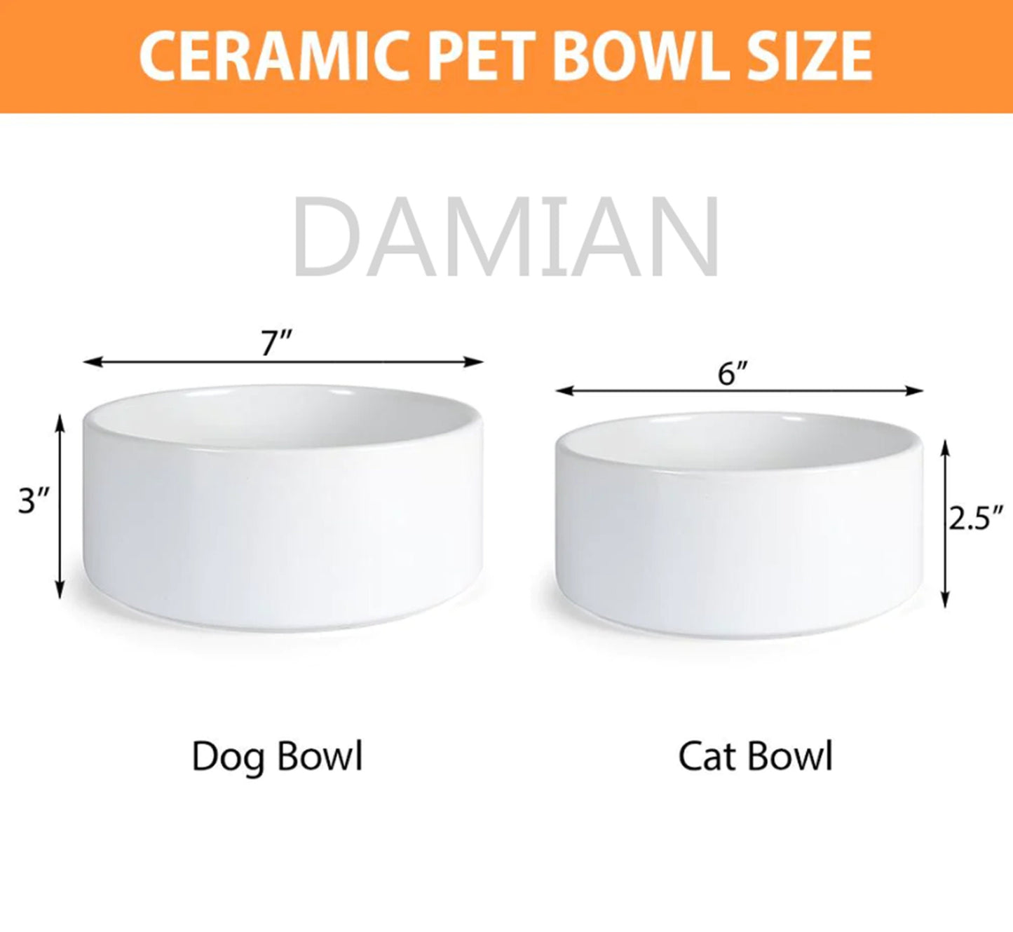 Custom Dog Bowls Paw, Personalized Dog Bowl, New Dog Gift, Dog Food Bowl, Dog Water Bowl, Pet Bowl, Dog Lovers Gifts, Ceramic Pet Bowl