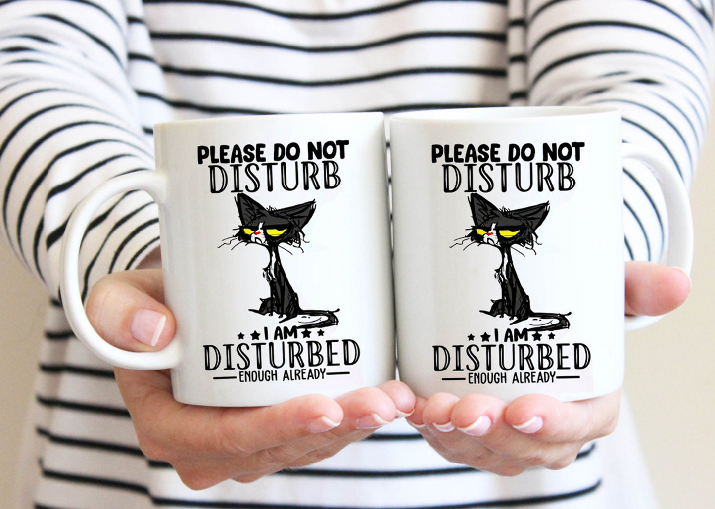 Please Do Not Disturb Mug, Lazy Cat Coffee Mug, Funny Cat Mug For Cat Lovers, Cat Mug, Cat Parents Birthday Gifts, Cat Morning Coffee Mug