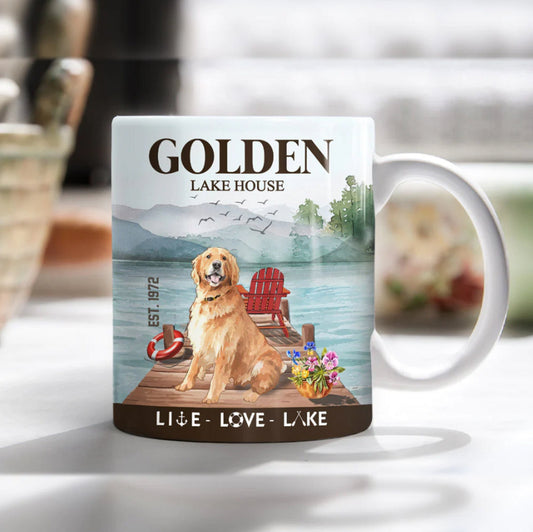 Golden Retriever Dog Coffee Company Mug, Vintage Dog Mug, Dog Mug, Gift For Dog Lover, Dog Dad, Dog Mom Gift, Best Gift For Friend