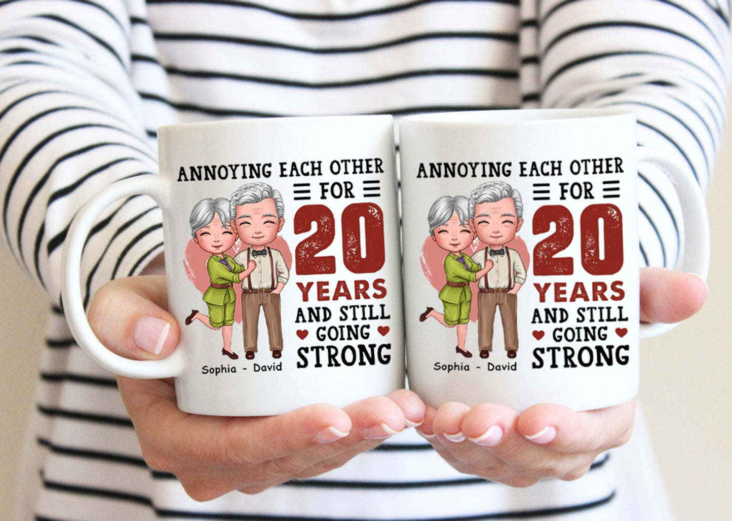 Happy Anniversary Personalized Mug, Funny Mugs For Lovers, Gift For Lovers, Couples Gift, Husband Gift, Valentine's Day Gift, Wife Gift