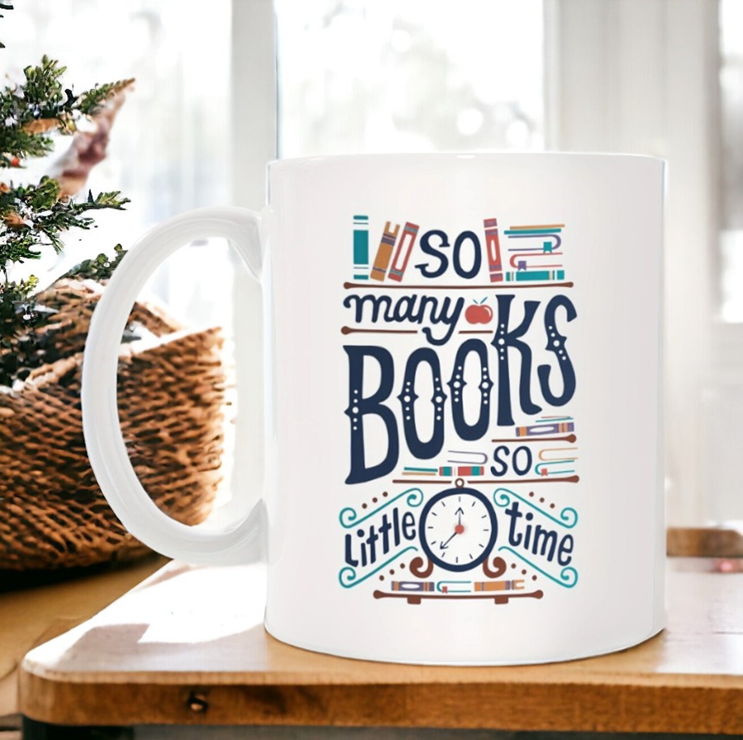 So Many Books So Little Time Mug, Gift for Readers, Librarian Mug, Sarcastic Mug, Book Lovers Gifts, Bookworm Mug, Reading Mug