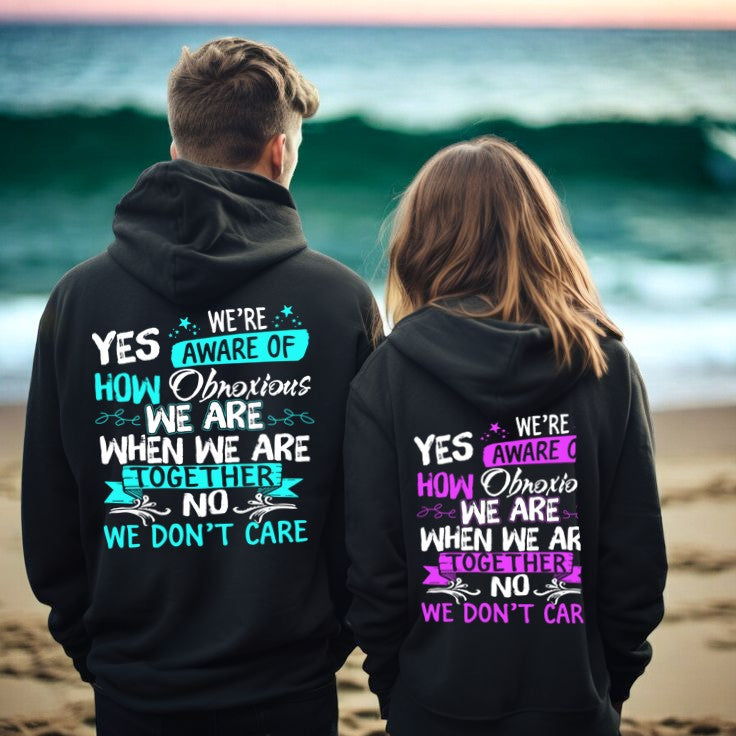 Personalized Best Friend Couple Hoodie, Funny Matching Sweatshirt for Besties, BFF Hoodie Gift