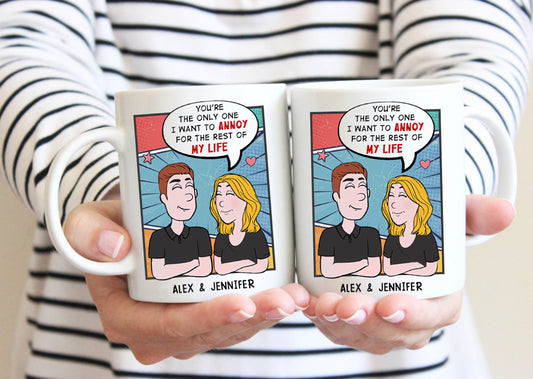 Mr and Mrs Personalized Coffee Mug, Funny Mugs For Lovers, Gift For Lovers, Couples Gift, Husband Gift, Wife Gift, Valentine's Day Gift