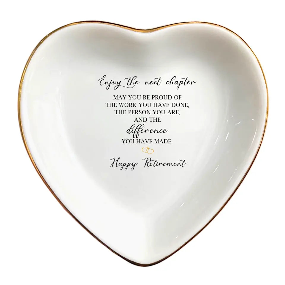 Never Forget The Difference You Have Made Ring Dish - Retirement Gift