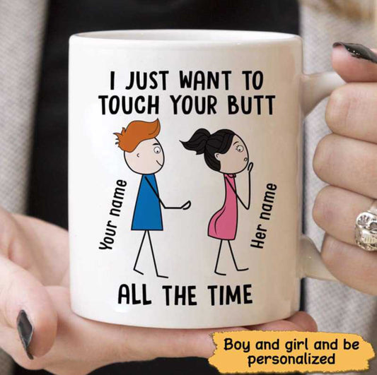 Funny Couples Personalized Coffee Mug, Mugs For Lovers, Engagement Gift For Couples, Husband Gift, Wife Gift, Anniversary Gift