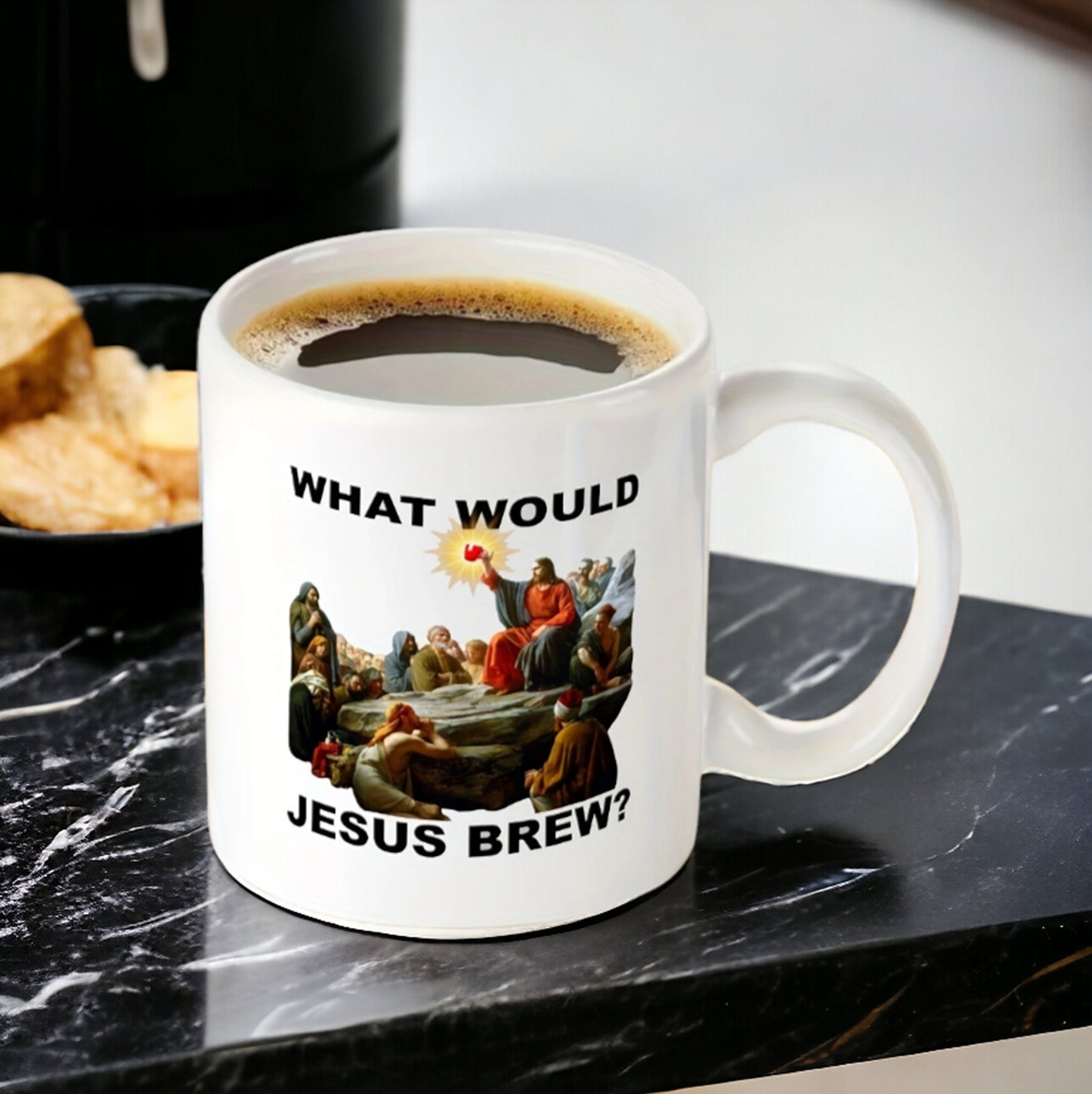 What Would Jesus Brew Coffee Mug, Funny God Mug, Inspirational Mug, Jesus Mug, Gift For Friends, Spiritual Mug, Religious Humor