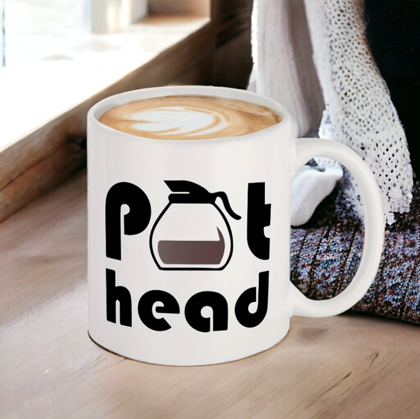 Pot Head Coffee Mug, Funny Mug, Coffee Pot Head, Novelty Gift, Coffee Lovers Mug, Funny Coffee Mug, Office Coffee Mug, Funny Friends Gift