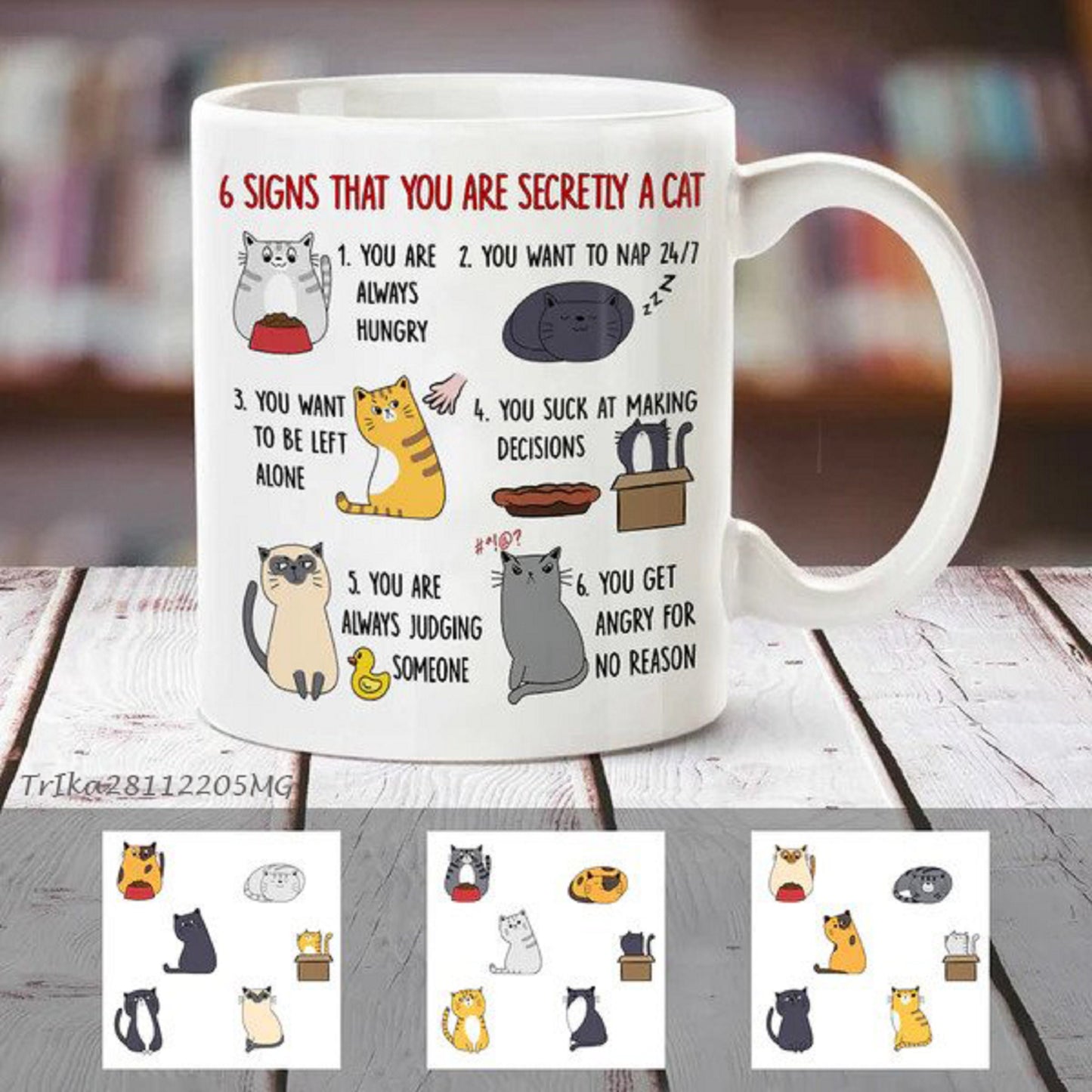 6 Things About Cat Company Coffee Mug, Personalized Cat Mug For Cat Mom Cat Lovers , Vintage Company Cat Mug, Gift for Cat Lovers