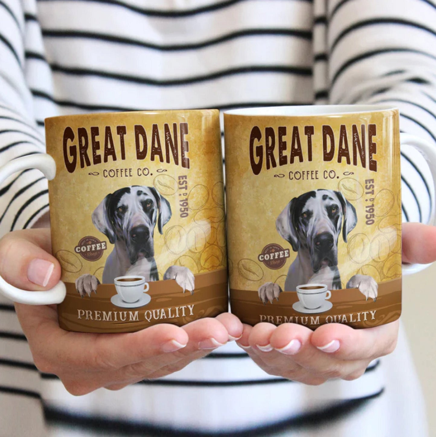 Great Dane Dog Coffee Company Mug, Vintage Dog Mug, Great Dane Dad, Great Dane Mom Mug, Dog Coffee Mug, Dog Lover Gift, Best Gift