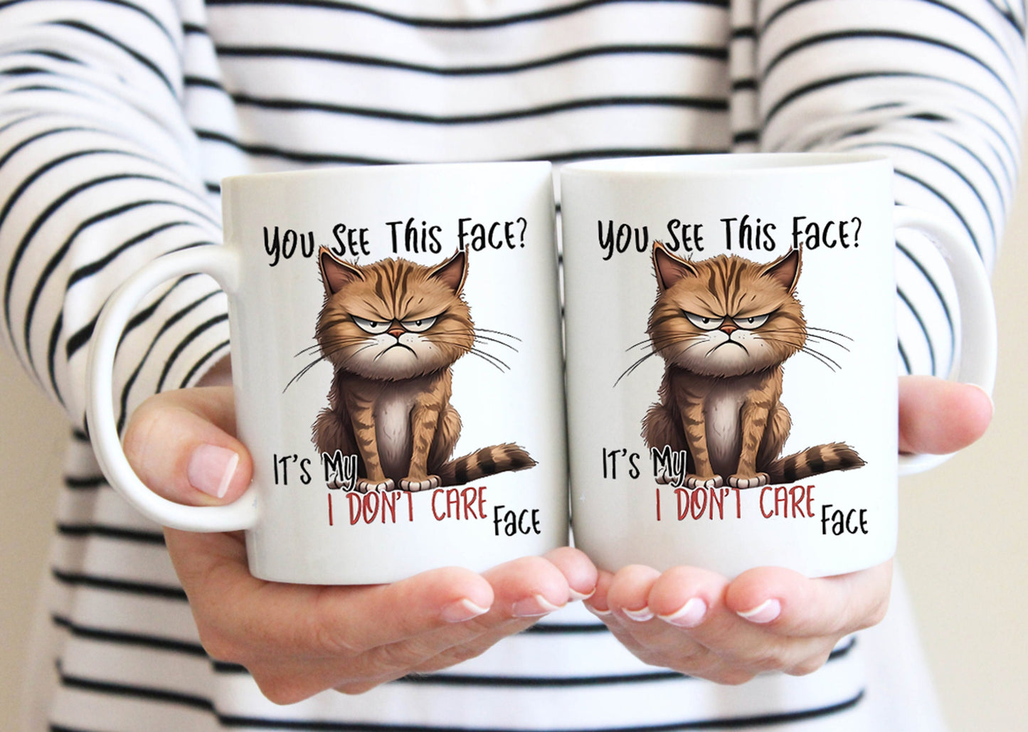 It's My I Don't Care Mug, Lazy Cat Coffee Mug, Funny Cat Mug For Cat Lovers, Cat Mug, Cat Parents Birthday Gifts, Cat Morning Coffee Mug