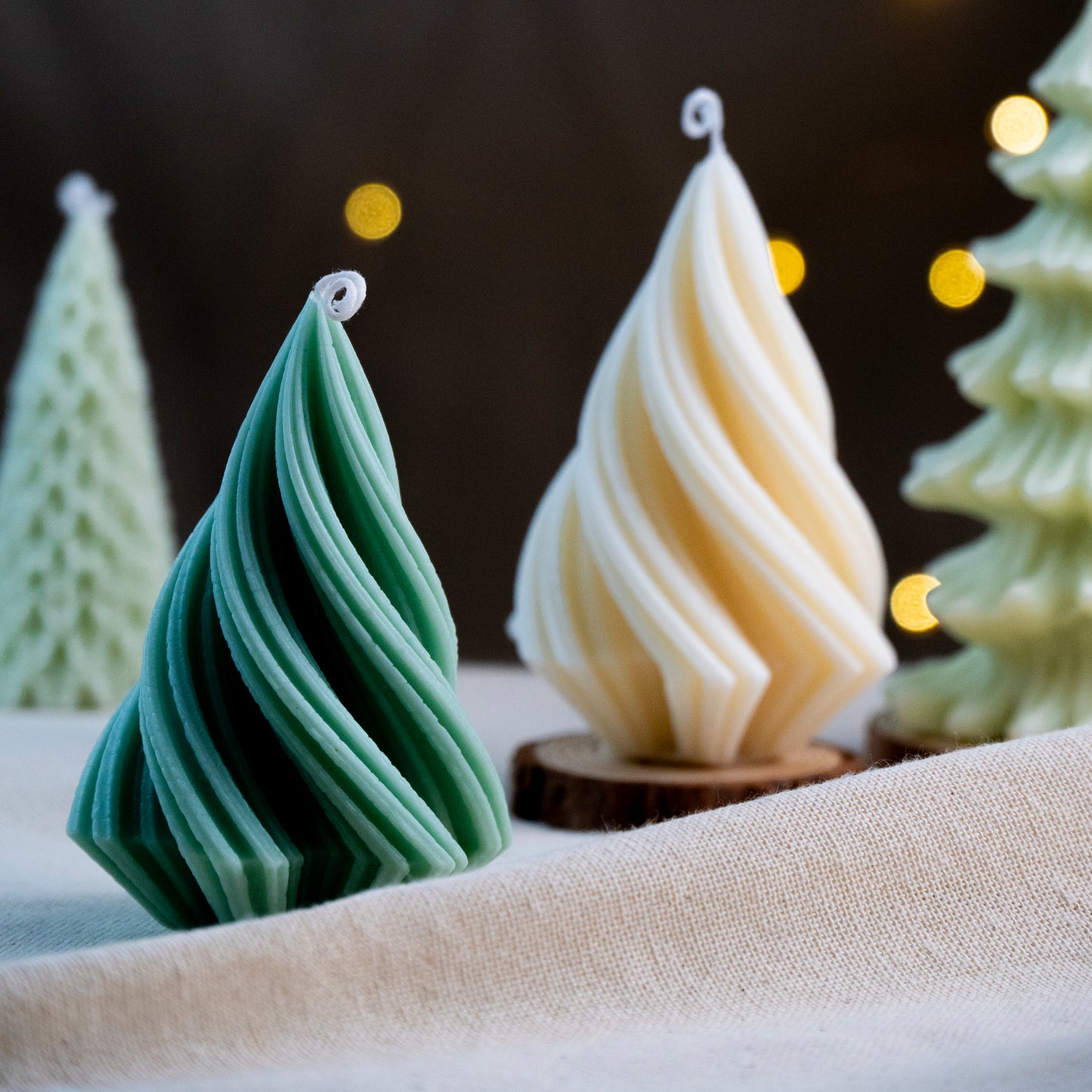 Christmas Tree Shaped Candle, Christmas Decor Candles for Holiday Party Gifts