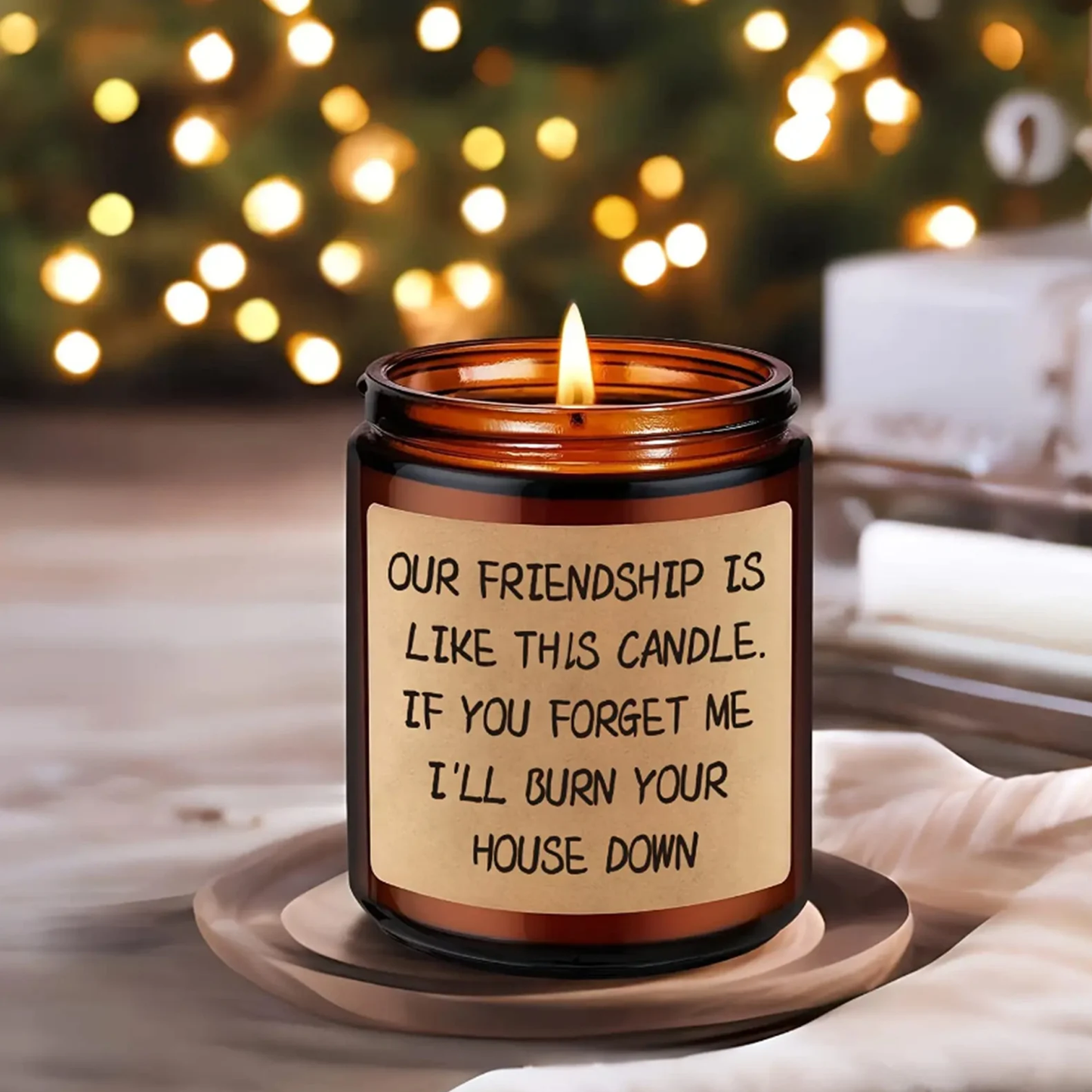 Our Friendship Is Like This Candle | Friend Candle Birthday Gift, Bestie Gift, Friendship Gift - 8oz Soy Wax Candle