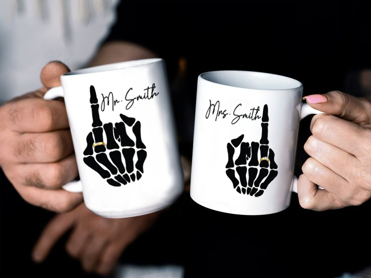 Ceramic Mug For Newly Wed Couple | Meaningful Gift for Friend, Gift for Wife, Valentine Gifts