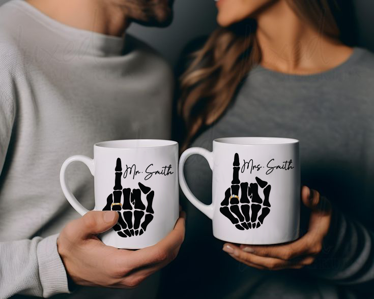 Ceramic Mug For Newly Wed Couple | Meaningful Gift for Friend, Gift for Wife, Valentine Gifts