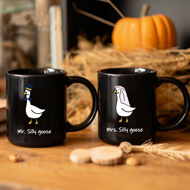 Ceramic Mug Silly goose | Meaningful Gift for Couple, Friend, Gift for Wife, Valentine Gifts