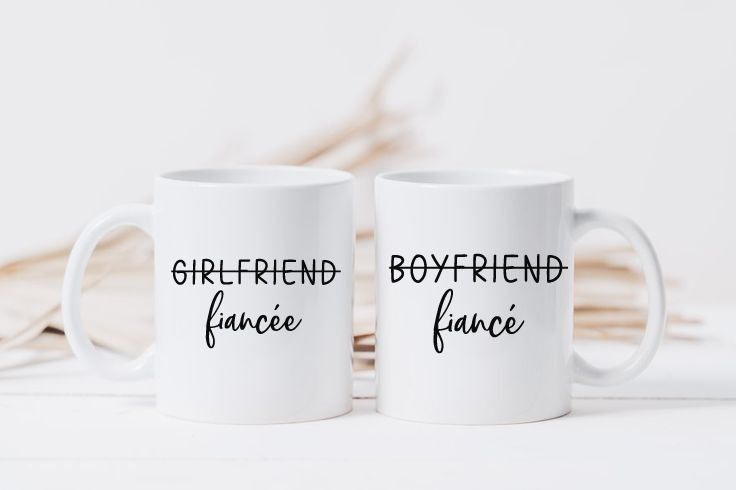 Ceramic Mug Boyfriend Girlfriend | Meaningful Gift for Couple, Friend, Gift for Wife, Valentine Gifts