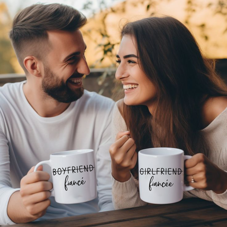 Ceramic Mug Boyfriend Girlfriend | Meaningful Gift for Couple, Friend, Gift for Wife, Valentine Gifts