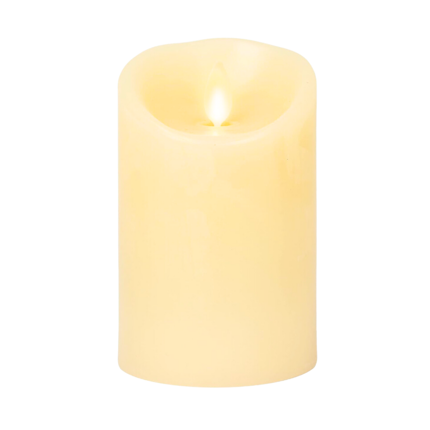 I Scented Candle - Pillar Flameless LED Candle - 3"W x 4.5"H Battery Operated Candle - Perfect for Home & Event Decor