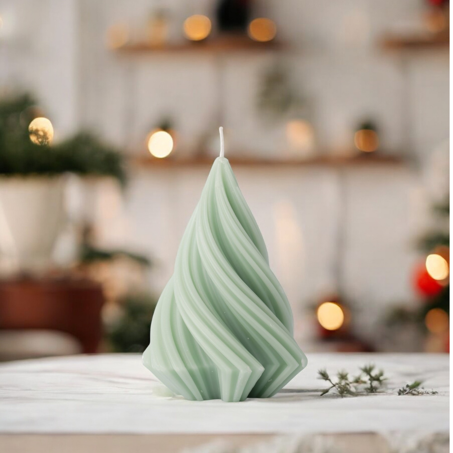 HatafaFurni Christmas Tree Shaped Candle, Christmas Decor Candles for Holiday Party Gifts