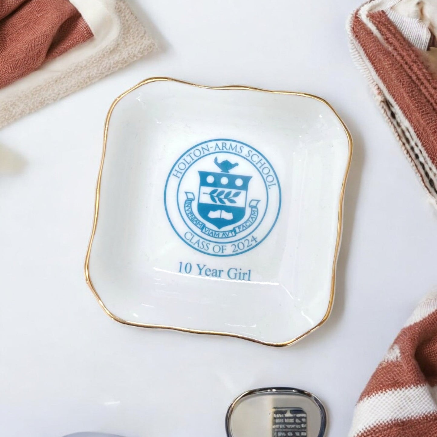 Personalized Photo/ Text Ring Dish Gifts - Custom Jewelry Dish for Engagement, Friendship, Anniversary, Birthday