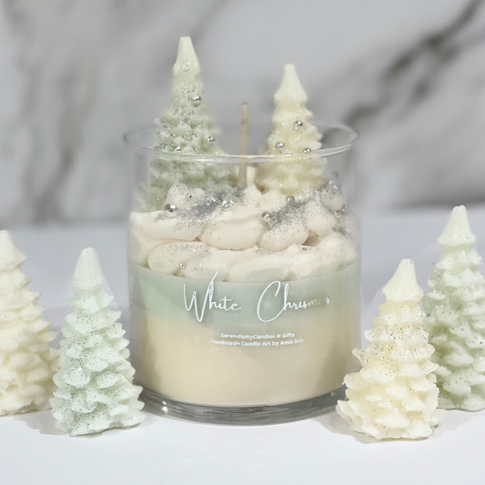 White Christmas Soy Candle for Holiday Gifting | Premium Home Fragrance - 16oz Soy Wax