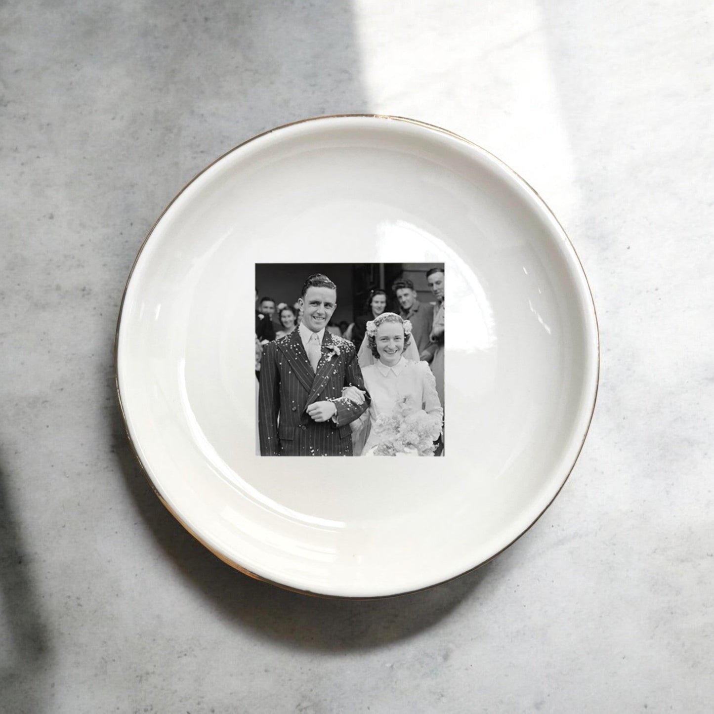 Custom Photo Trinket Dish | Personalized Photo Jewelry Tray Gift for Women