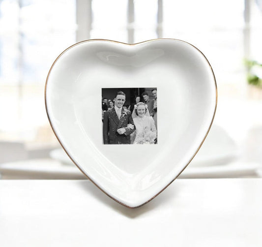 Custom Photo Trinket Dish | Personalized Photo Jewelry Tray Gift | I Scented Candle