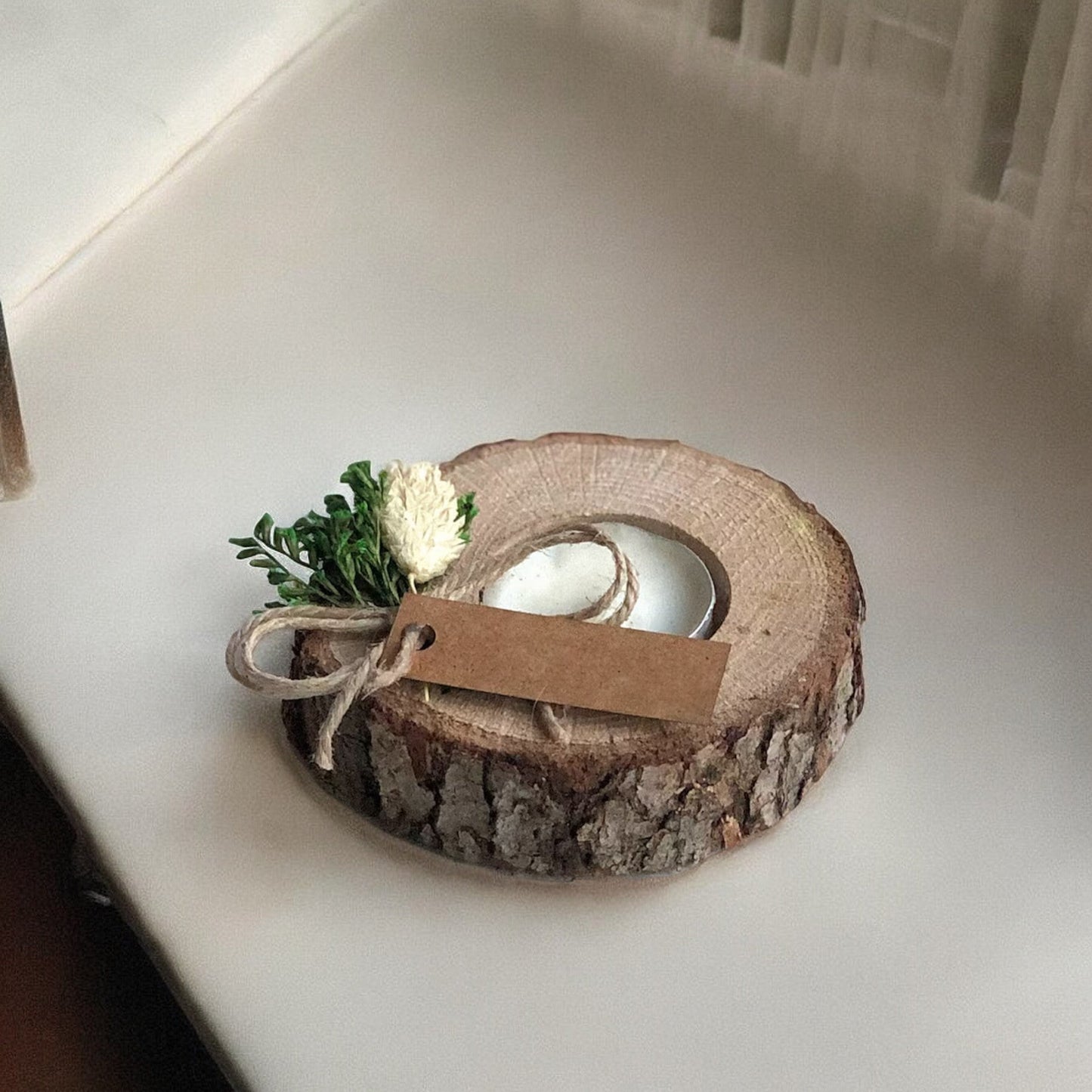 Rustic Wedding Favors | Unique Tealight Holders | I Scented Candle