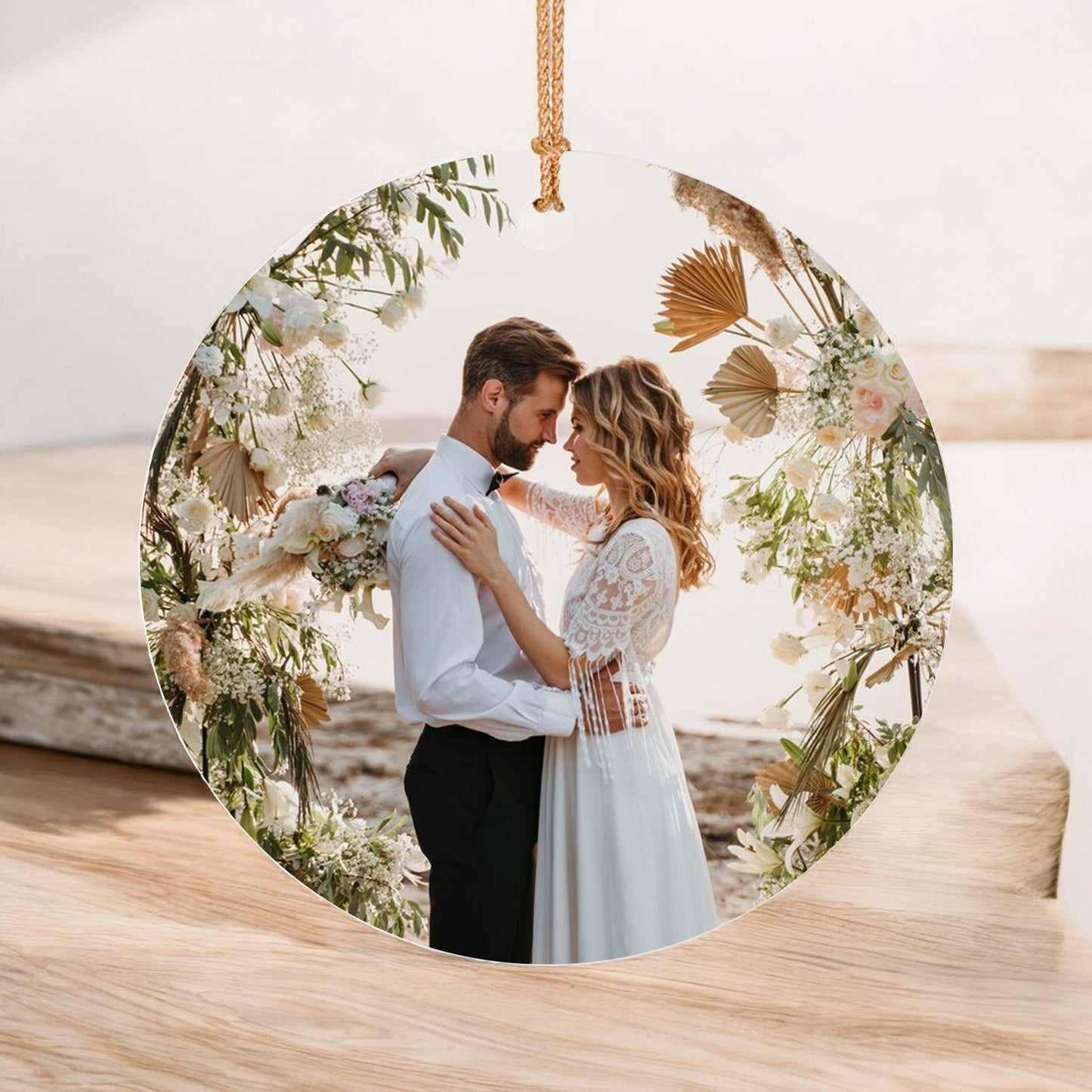 Custom Photo Ornament | Unique Couples Christmas Keepsake Gift