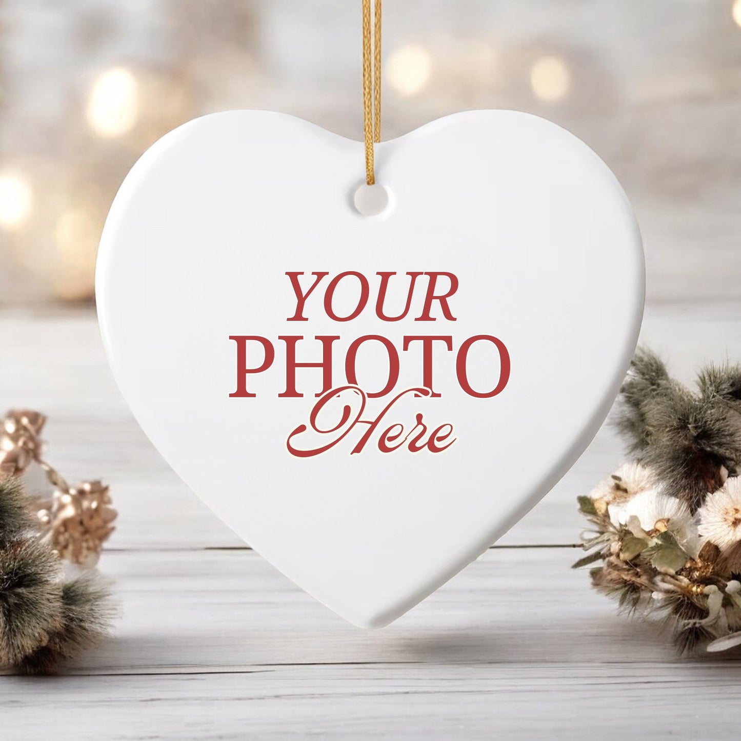 Custom Photo Ornament | Unique Couples Christmas Keepsake Gift