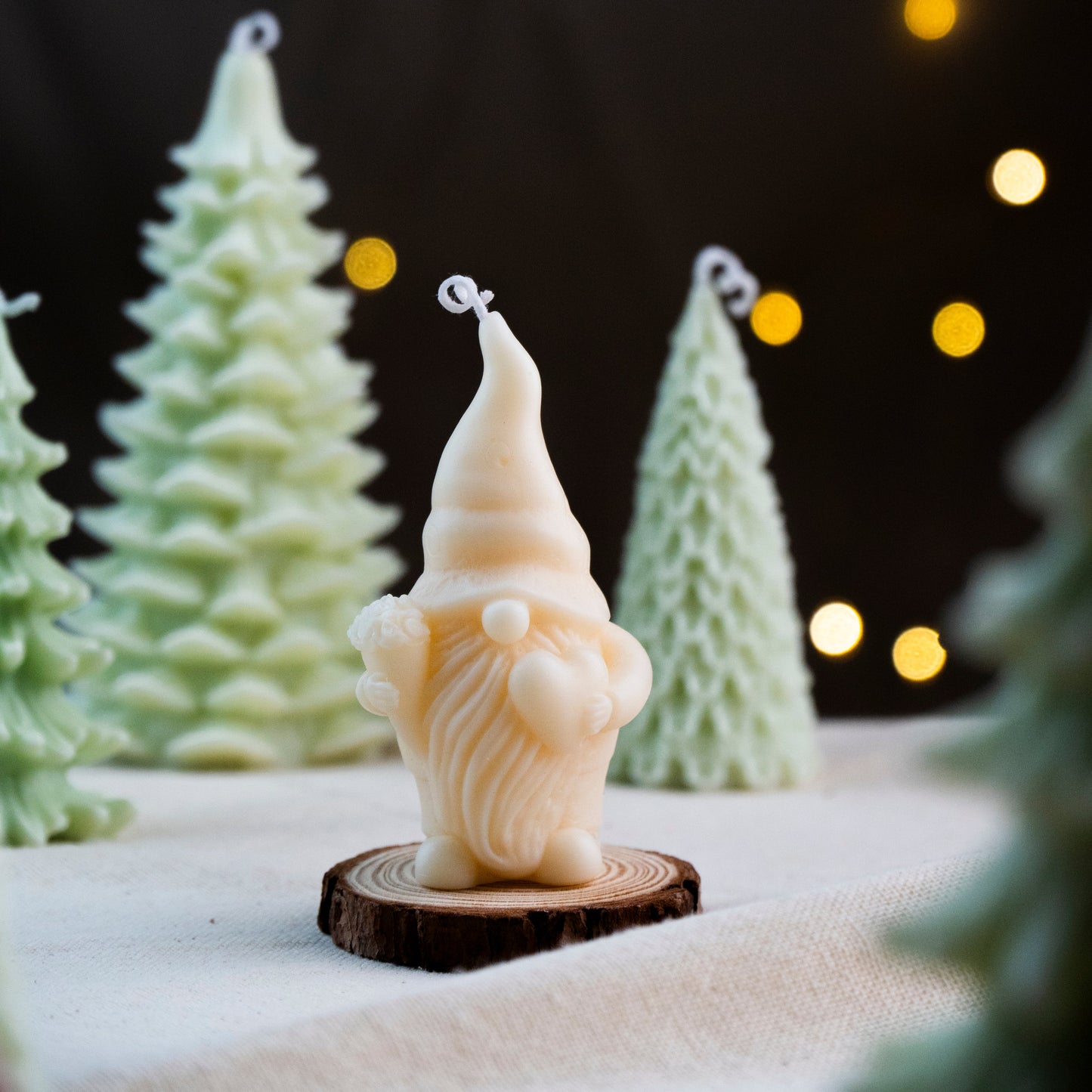 Cute Gnome Christmas Decor Candles – Holiday Scented Candles