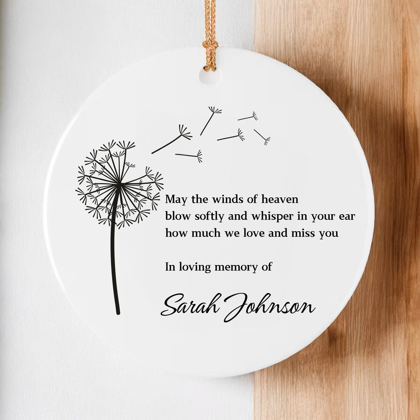 Personalized Memorial Christmas Ornaments | Custom Photo Ornament, In Loving Memory Sympathy Gift