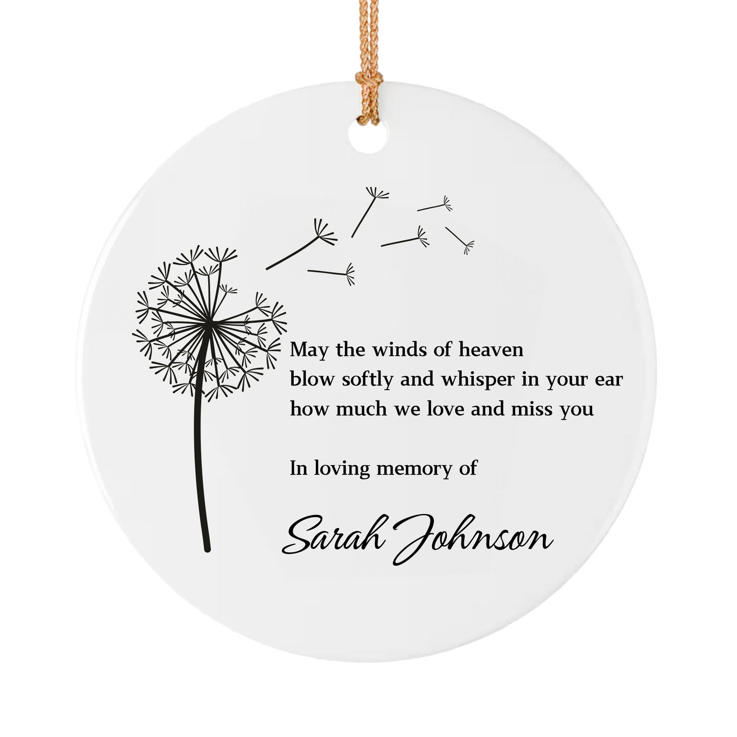 Personalized Memorial Christmas Ornaments | Custom Photo Ornament, In Loving Memory Sympathy Gift