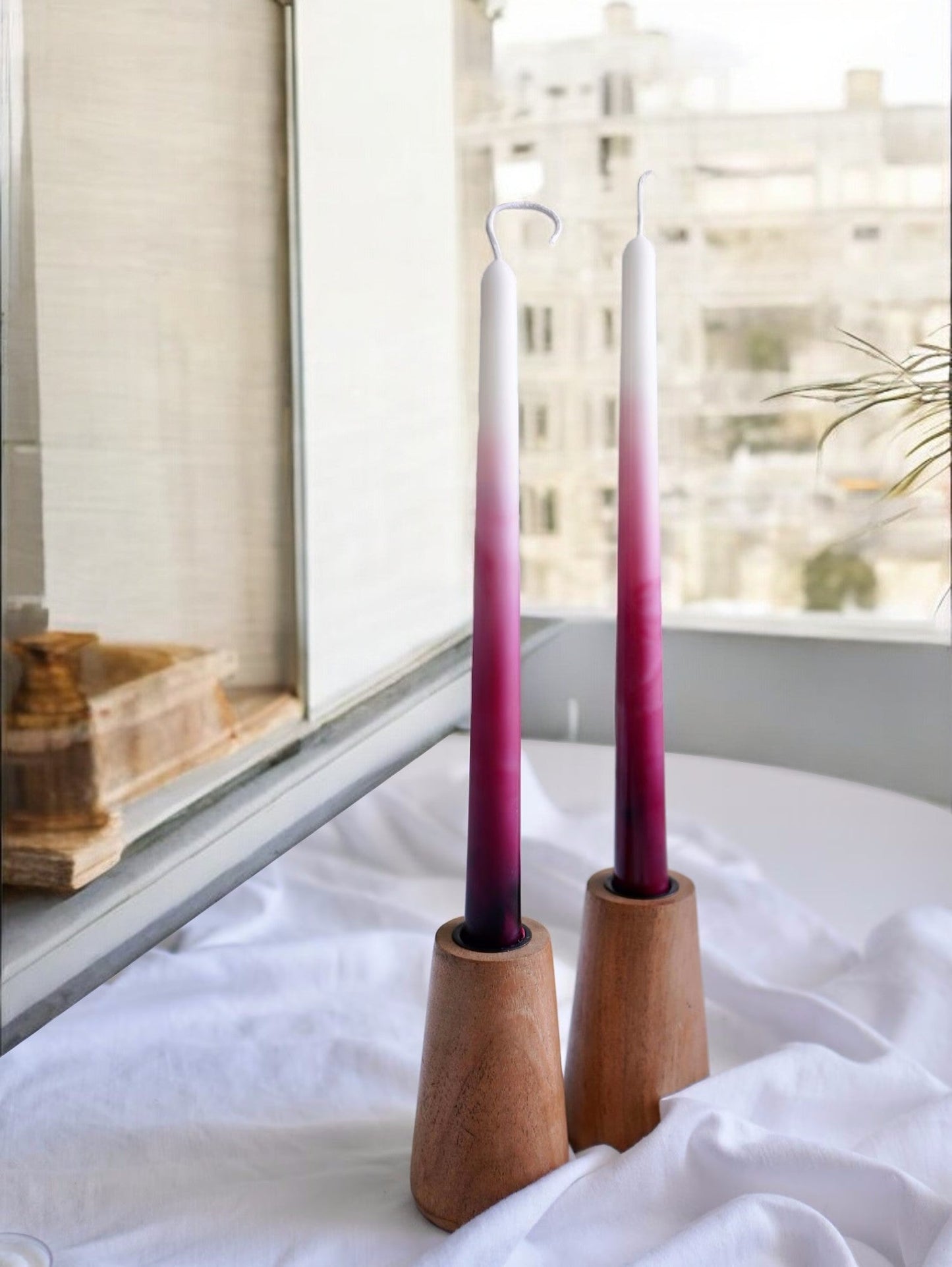 Handmade Ombré Dripless Taper Candles - Soy Wax 10"