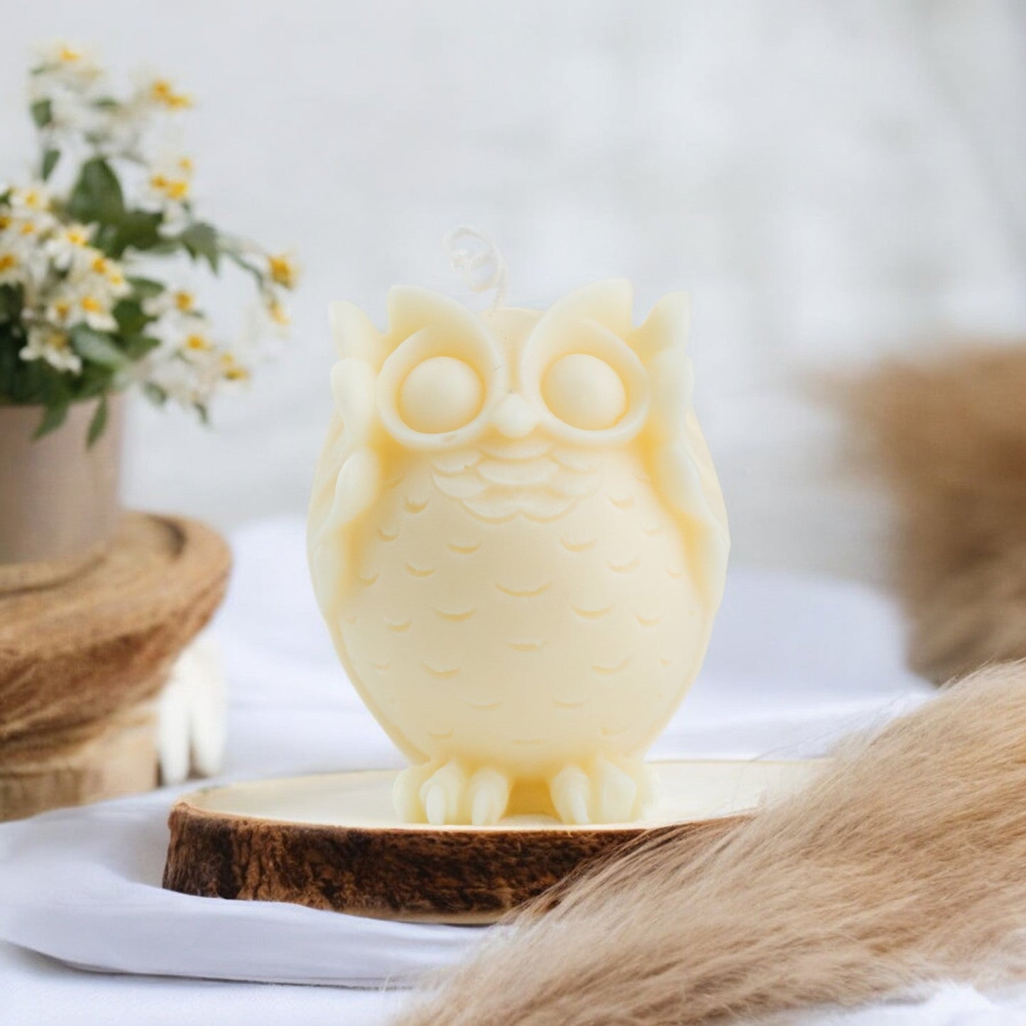 Halloween Owl Scented Candle | Halloween Decor | Magic Owl Potter Head Candle