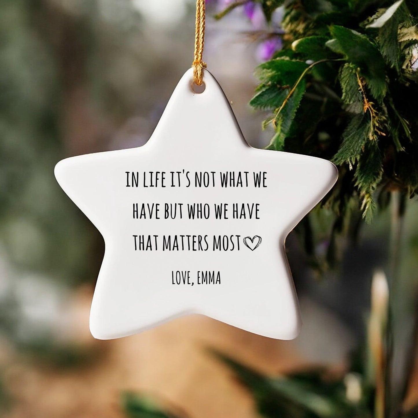 Custom Christmas Ornaments for Family & Friends | Personalized Photo Ornaments - Who We Have Ornament